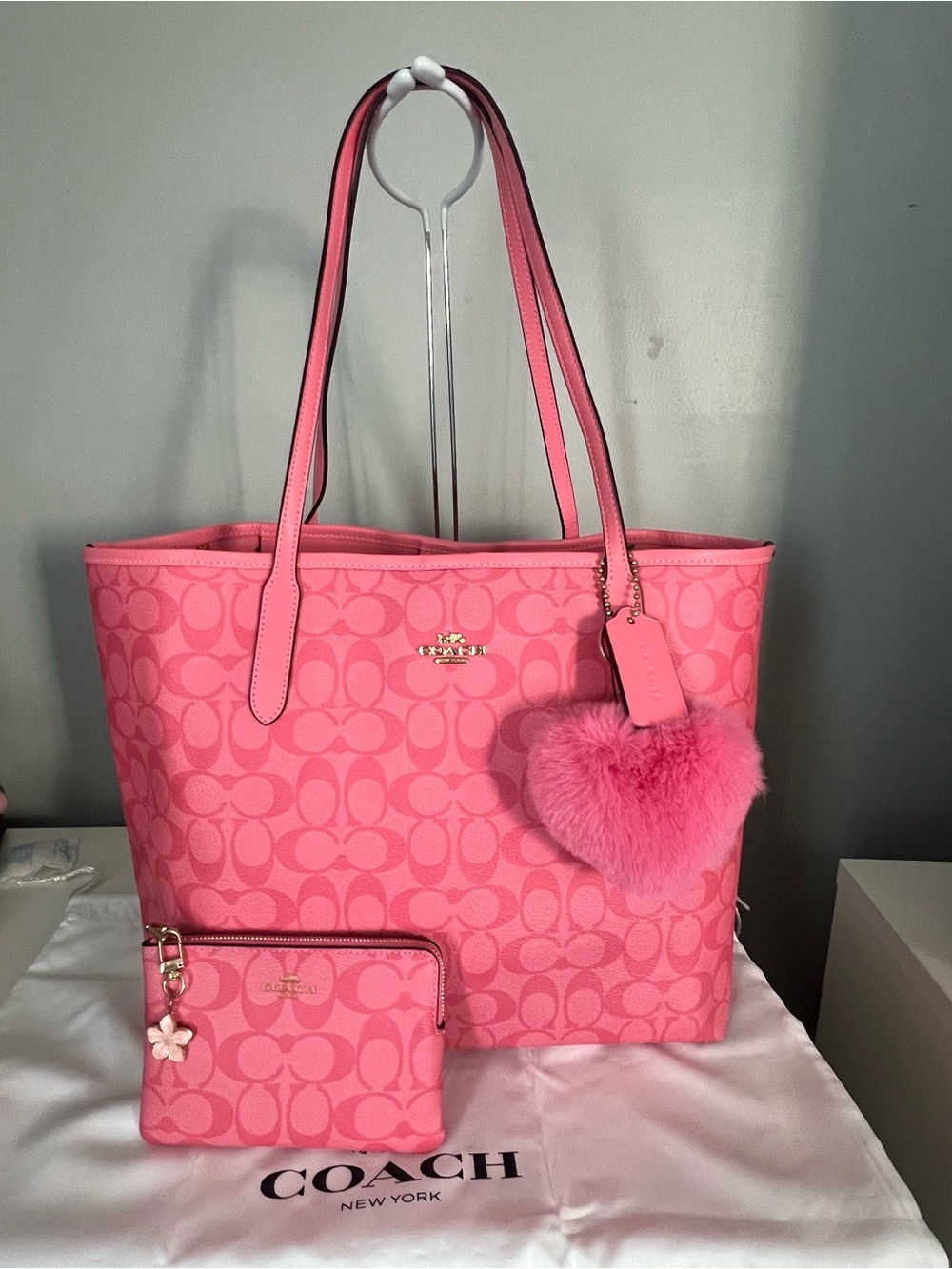Coach City Reversible Tote Bag With Matching Wristlet